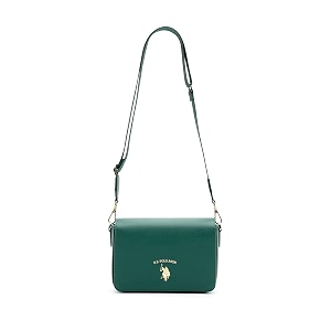 Nevah Solid Crossbody Handbag Twist Closure For