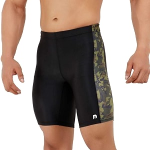 never lose mens compression half tights shorts  athletic fit multi-sports shorts for swimming cycling cricket football badminton gym amp fitness