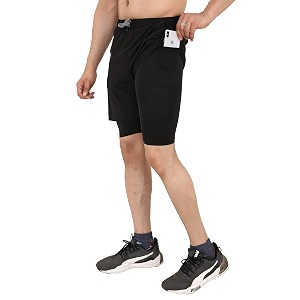 NEVER LOSE Mens 2 in 1 Running