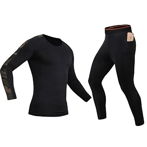 NEVER LOSE Mens Workout Set Compression Shirt