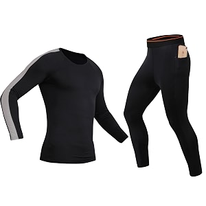 NEVER LOSE Mens Workout Set Compression Shirt