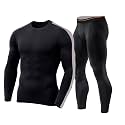 NEVER LOSE Men39s Workout Set Compression Shirt
