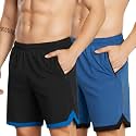 NEVER LOSE Mens 2 Pack Polyester Yoga