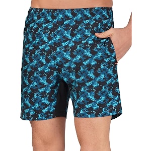 NEVER LOSE Mens 5 inch Swim Trunks