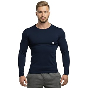 never lose mens performance compression gym t-shirt  full sleeve sports amp athletic fitness wear