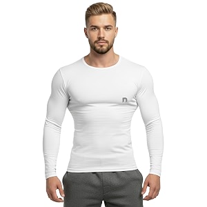 never lose mens performance compression gym t-shirt  full sleeve sports amp athletic fitness wear