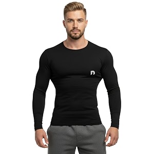 never lose mens performance compression gym t-shirt  full sleeve sports amp athletic fitness wear