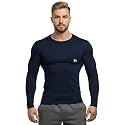 NEVER LOSE Mens Performance Compression Gym T-Shirt | Full Sleeve Sports &amp; Athletic Fitness Wear