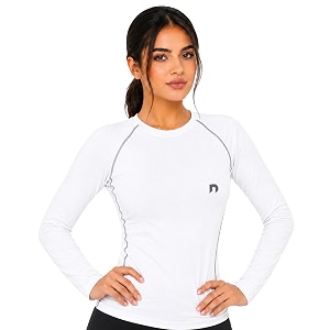 never lose women compression t-shirt top plain athletic fit multi sports cycling cricket football badminton gym