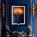 NEVEX 18x24 Inch Rectangle Wall Mounted LED Mirror for Wash Basin with Smart Touch Sensor &amp; 3 Light Tones (Cool White, Natural White &amp; Warm White)