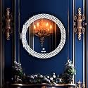 NEVEX 24x24 Inch Round LED Wall Mirror – Frameless Bathroom Mirror with Smart Touch 3 Light Tones (Cool White, Natural White &amp; Warm White) | Wall Mounted Vanity Mirror for Wash Basin &amp; Home Décor