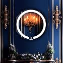 NEVEX 24x24 Inch Smart Round LED Wall Mirror – Frameless Bathroom Vanity Mirror with 3 Tone Lighting (Cool White, Natural White & Warm White) | Premium Wash Basin Decorative Mirror for Modern Home
