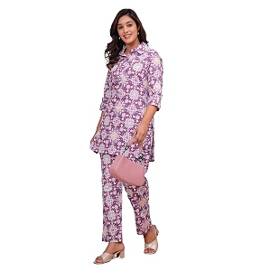 Nevisha Style Printed Cotton Co-ord Set For