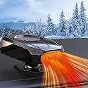 【New 2025】Portable Car Heater Fast Demisting Defroster, 12V 150W Automobile Heater Can Heat Rapidly in 60 Seconds with Heating &amp; Cooling, Car Fan Windshield Defroster(Black) (LT-N223)