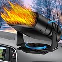 【New 2025】Portable Car Heater Fast Demisting Defroster, 12V 150W Automobile Heater Can Heat Rapidly in 60 Seconds with Heating &amp; Cooling &amp; Air Purify, Car Fan Windshield Defroster (LT-N201)