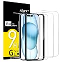 NEW'C for iPhone 16, iPhone 15 Screen Protector Installation Tool Included