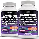 NEW AGE Manganese Supplement - Magnesium Glycinate Citrate Malate Oxide Taurate Aspartate Gluconate Orotate &amp; Mag ChlorideBone Health and Bone Strength, Joint Support - 180 Count