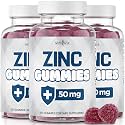 NEW AGE Zinc Gummies - 50mg High Immune Booster Zinc Supplement, Immune Defense, Powerful Natural Antioxidant, Non-GMO 180 Count (Pack of 3)