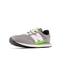 New Balance Kids 237 Bungee Sneaker, Shadow Grey/Pixel Green, 11 M Little Kid (4-8 Years)