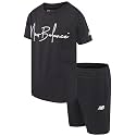 New Balance Boys 2 Piece Workout T Shirt &amp; Fleece Shorts Athletic Set 8-12