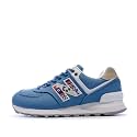 new balance Women's 574 Blue Running Shoe-5.5 Kids UK (WL574SOG)