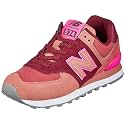 New Balance Women's 574 Sneaker, Garnet, 7, Garnet, 7