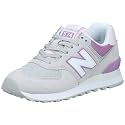 new balance Women's 574 Blue/Summer Fog Running Shoe-3 Kids UK (WL574SAL)