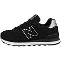New Balance Women's 574 Sneaker, Black Dm2, 7.5