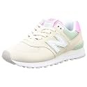 new balance Women's 574 Beige (Turtledove) Running Shoe-4.5 Kids UK (WL574SAO)