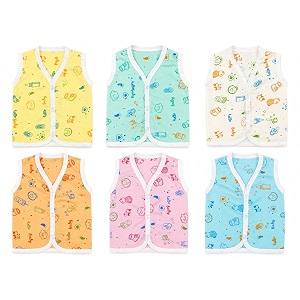 new born baby boy39s amp baby girls 6front open jhabla 0-3 months multicolor pack of 6