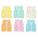 New Born Baby Boy's & Baby Girls 6Front Open Jhabla (0-3 Months) Multicolor Pack of 6