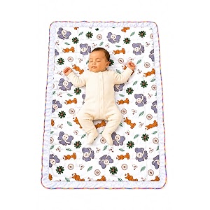 new born baby godadi pack of 1 combo set soft cotton godi godari  baby bed  crib sheet  cartoon mat baby godadi  bedding set  multicolor km-1 white km-3
