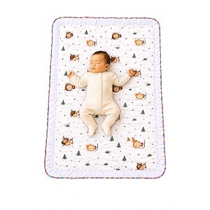 new born baby godadi pack of 1 combo set soft cotton godi godari  baby bed  crib sheet  cartoon mat baby godadi  bedding set  multicolor km-1 white km-10