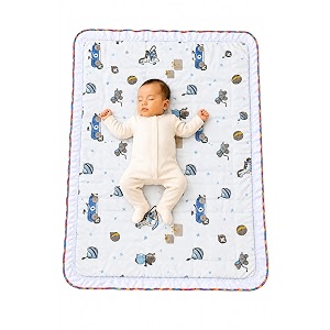 new born baby godadi pack of 1 combo set soft cotton godi godari  baby bed  crib sheet  cartoon mat baby godadi  bedding set  multicolor km-1 blue km-7