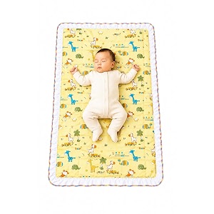 new born baby godadi pack of 1 combo set soft cotton godi godari  baby bed  crib sheet  cartoon mat baby godadi  bedding set  multicolor km-1 yellow km-1