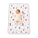 New Born Baby Godadi Pack of 1 Combo Set Soft Cotton godi| Godari | Baby Bed | Crib Sheet | Cartoon Mat Baby Godadi | Bedding Set | Multicolor (KM-1) (White Km-6)