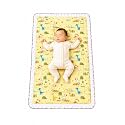 New Born Baby Godadi Pack of 1 Combo Set Soft Cotton godi| Godari | Baby Bed | Crib Sheet | Cartoon Mat Baby Godadi | Bedding Set | Multicolor (KM-1) (Yellow Km-1)