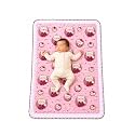 New Born Baby Godadi Pack of 1 Combo Set Soft Cotton godi| Godari | Baby Bed | Crib Sheet | Cartoon Mat Baby Godadi | Bedding Set | Multicolor (KM-1) (Pink Km-8)