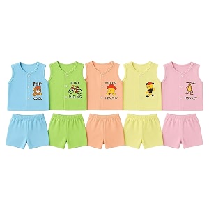 New Born Baby Unisex Breathable Cotton Sleeveless
