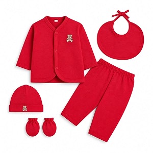 new born wear cotton essentialsgift set pack of 5 pieces 0-6 months