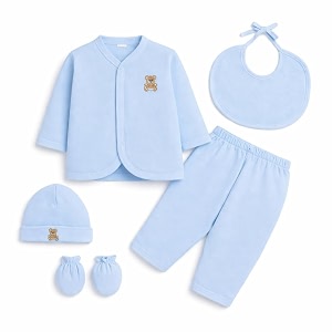 new born wear cotton essentialsgift set pack of 5 pieces 0-6 months