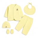New Born Wear Cotton Essentials/Gift set, Pack of 5 pieces (0-6 months)