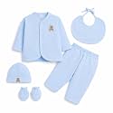 New Born Wear Cotton Essentials/Gift set, Pack of 5 pieces (0-6 months)