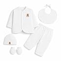 New Born Wear Cotton Essentials/Gift set, Pack of 5 pieces (0-6 months)