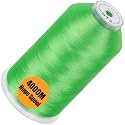 New brothread 4000M Huge Spool Embroidery Machine Thread - Lime Green