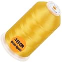 New brothread 4000M Huge Spool Embroidery Machine Thread - Yellow