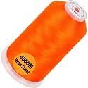 New brothread 4000M Huge Spool Embroidery Machine Thread - Neon Dark Orange