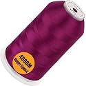 New brothread 4000M Huge Spool Embroidery Machine Thread - Dark Fuchsia