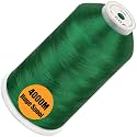 New brothread 4000M Huge Spool Embroidery Machine Thread - Emerald Green