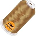 New brothread 4000M Huge Spool Embroidery Machine Thread - Christmas Gold